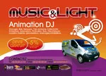 Logo animation music and light